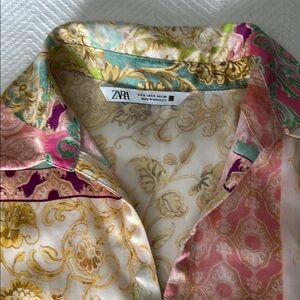 Zara Multicolor Patterned Blouse